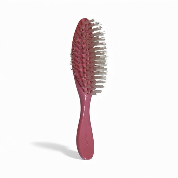 Avon Vintage Pink Flair Hair Brush Clear Bristles 8” - Picture 2 of 6